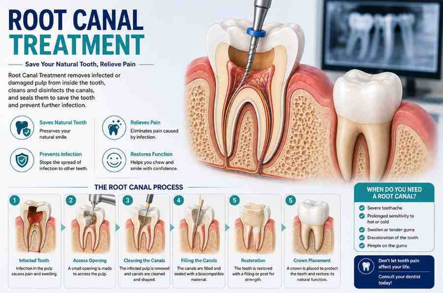 Root Canal Treatment service at Orchid Dental Clinic Barasat